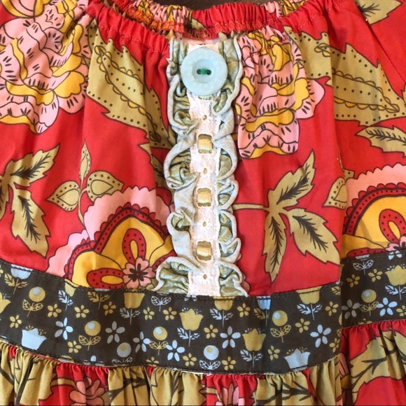 Matilda Jane Tomato Peasant Top size 8 - Picture 2 of 6